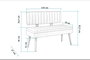 Hanah Home Banco 1053 - 1 Anthracite y Nogal